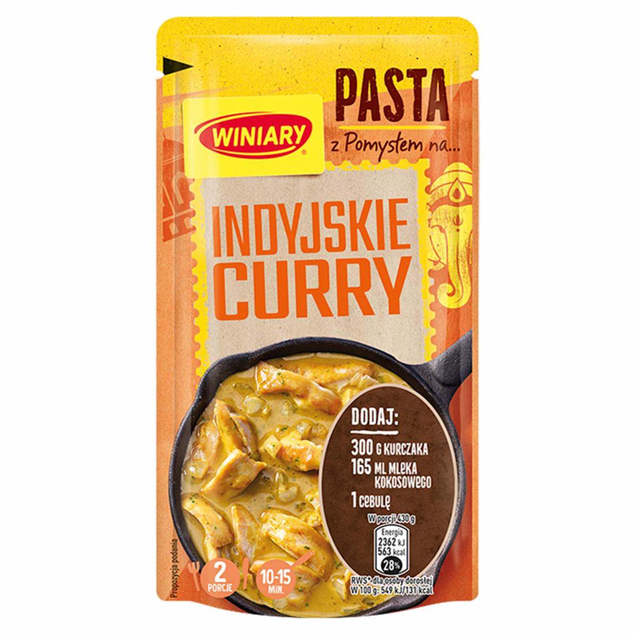 Zdjęcia - Winiary Pasta z pomysłem na... indyjskie curry 65 g