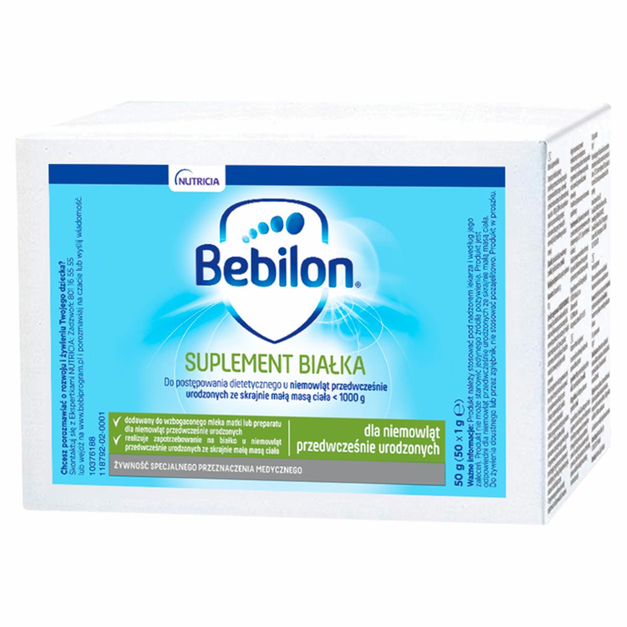 Zdjęcia - Bebilon Suplement białka Żywność specjalnego przeznaczenia medycznego 50 g (50 x 1 g)