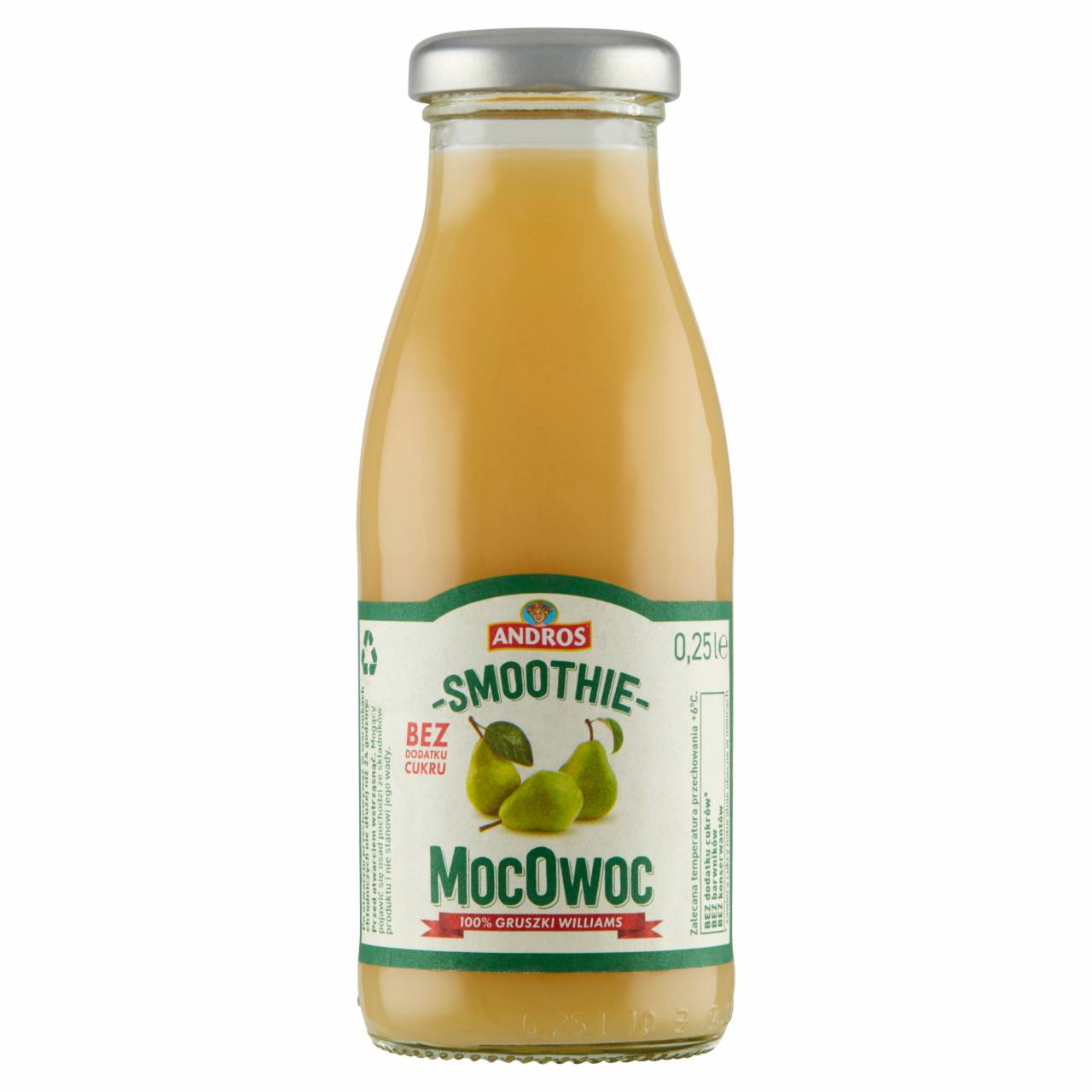 Zdjęcia - Andros MocOwoc Smoothie gruszka Williams 0,25 l