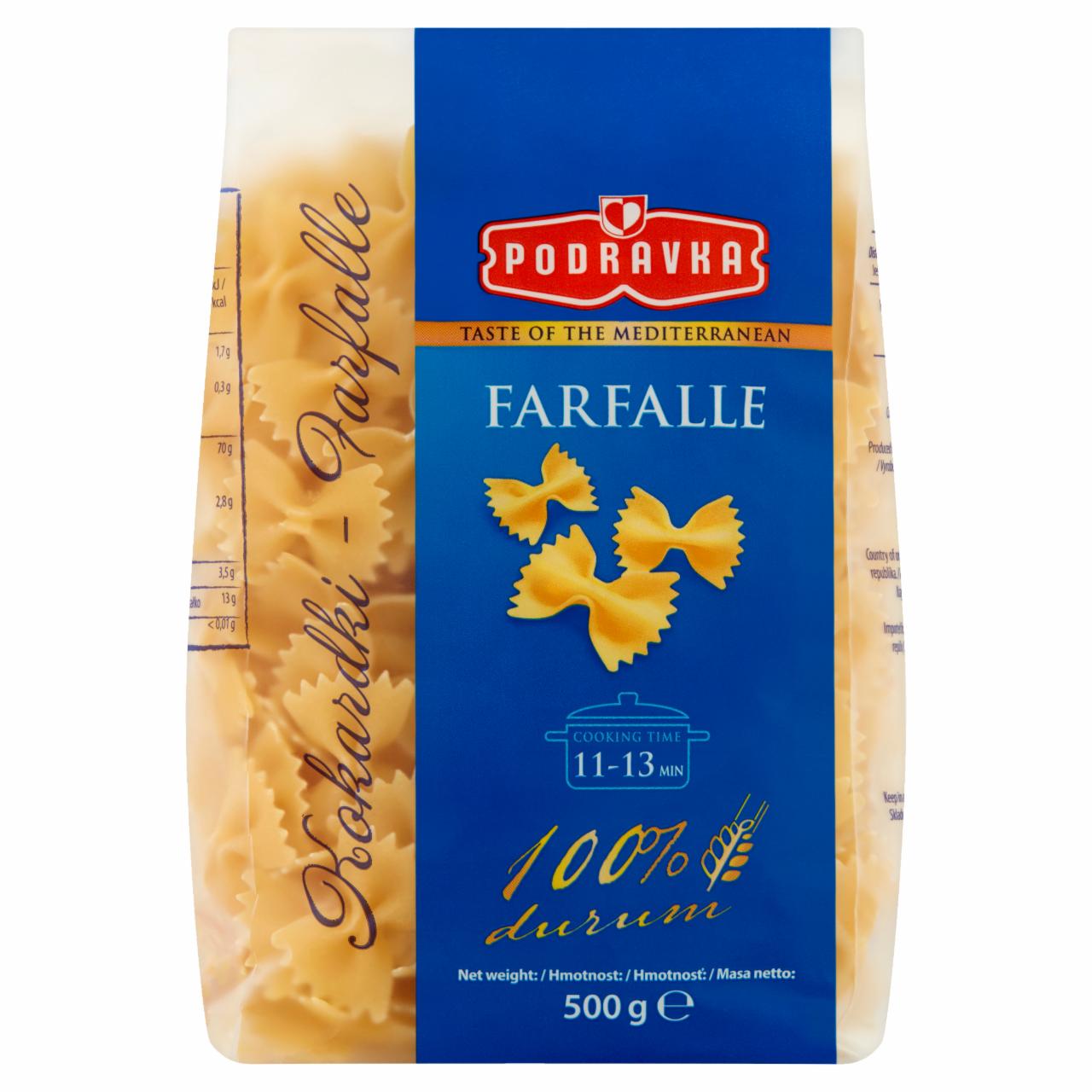 Zdjęcia - Podravka Makaron kokardki farfalle 500 g