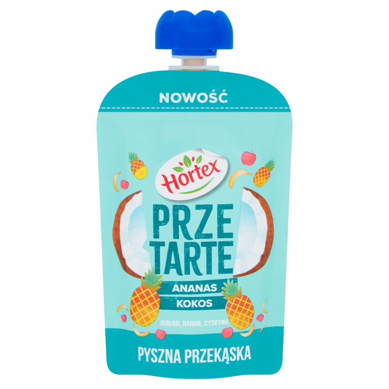 Zdjęcia - Hortex Przetarte Premium mus owocowy jabłko banan kokos ananas cytryna 100 g