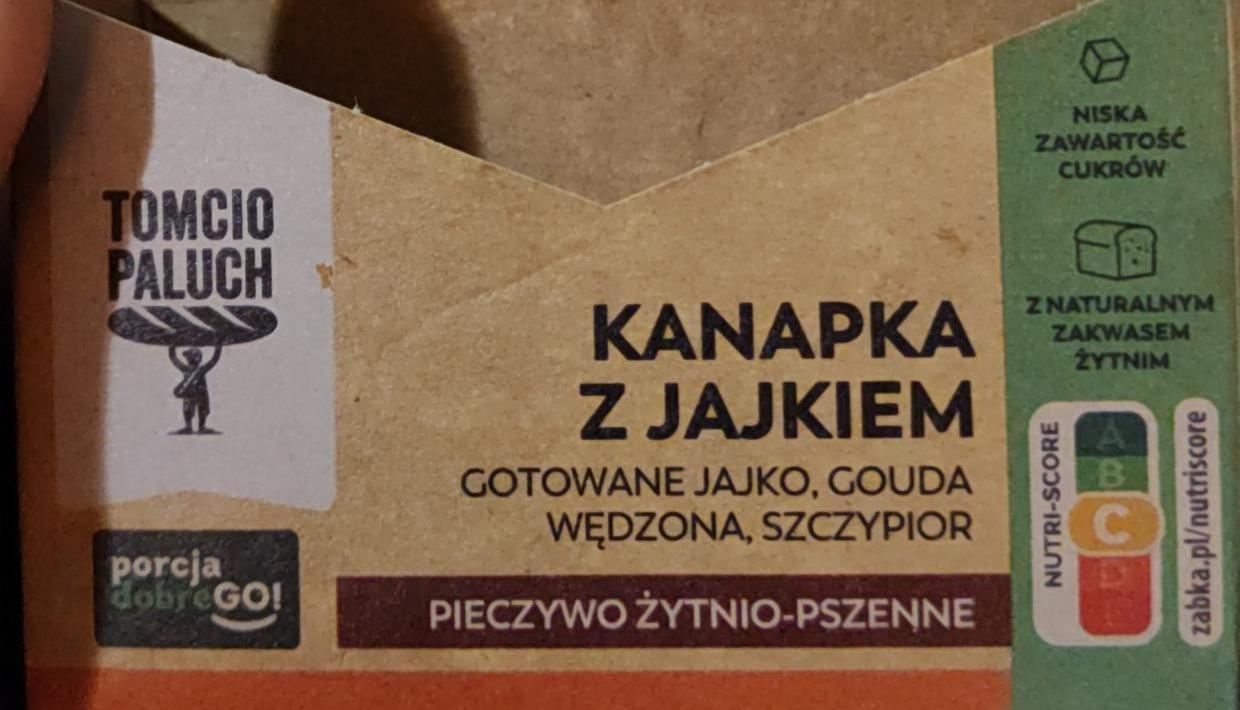 Zdjęcia - Kanapka gotowane jajko, gouda wędzona, szczypior Tomcio Paluch