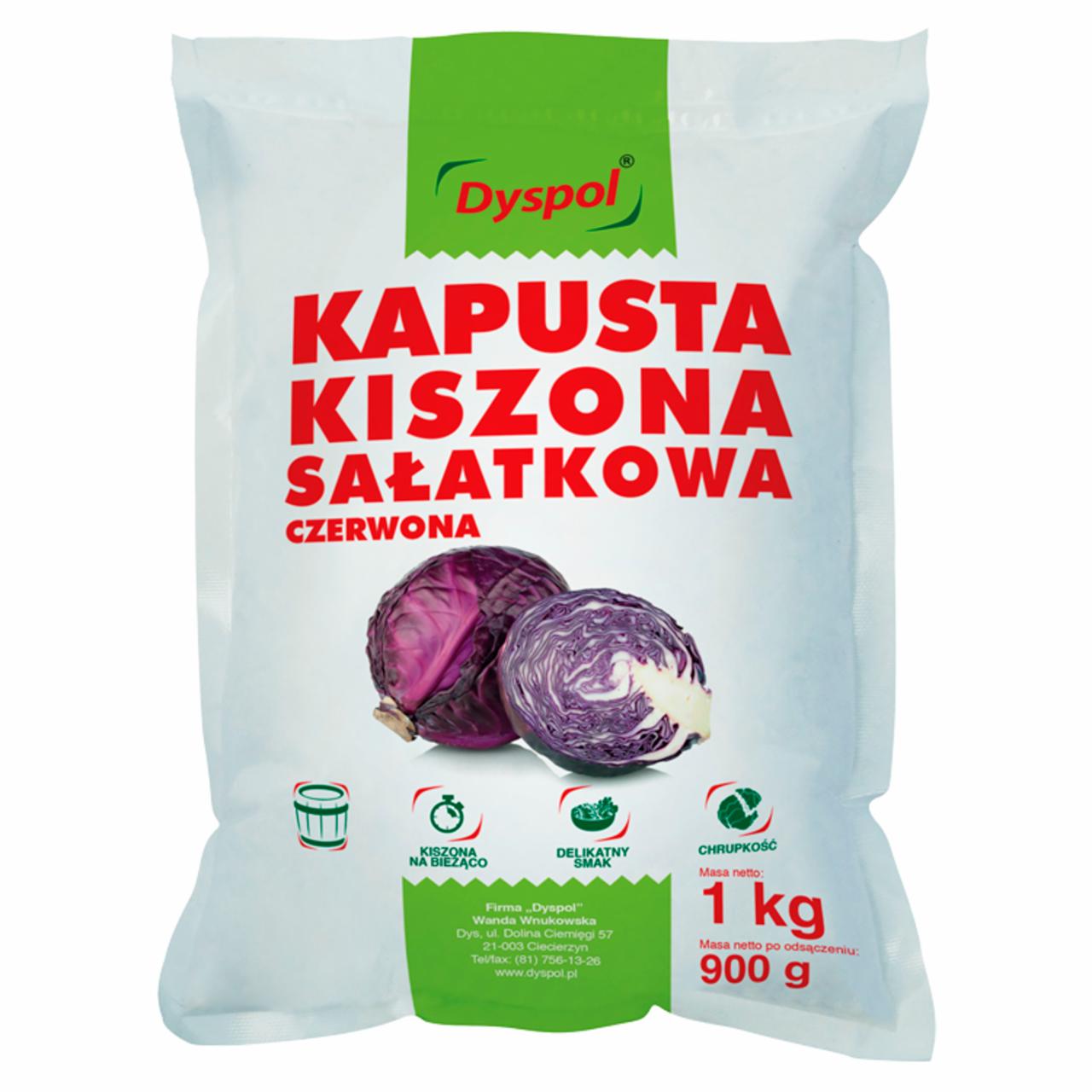 Zdjęcia - Dyspol Kapusta kiszona sałatkowa czerwona 1 kg