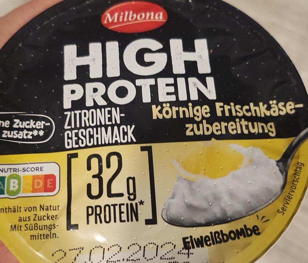 Zdjęcia - High Protein körnige Frischkäse-zubereitung Milbona