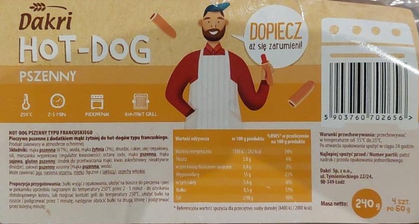 Zdjęcia - Darki bułki pszenne do hot dogów