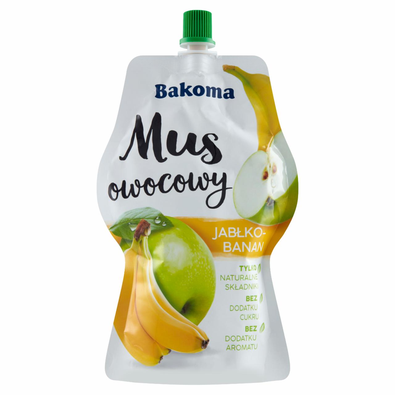 Zdjęcia - Bakoma Mus owocowy jabłko - banan 200 g