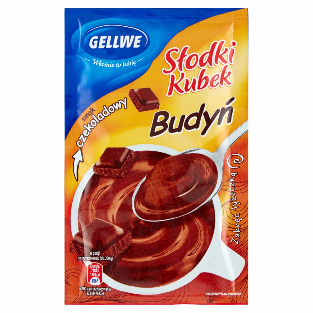 Zdjęcia - Gellwe Słodki Kubek Budyń smak czekolada 45 g