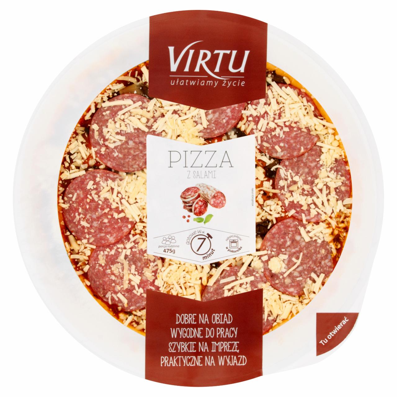 Zdjęcia - Virtu Pizza z salami 475 g