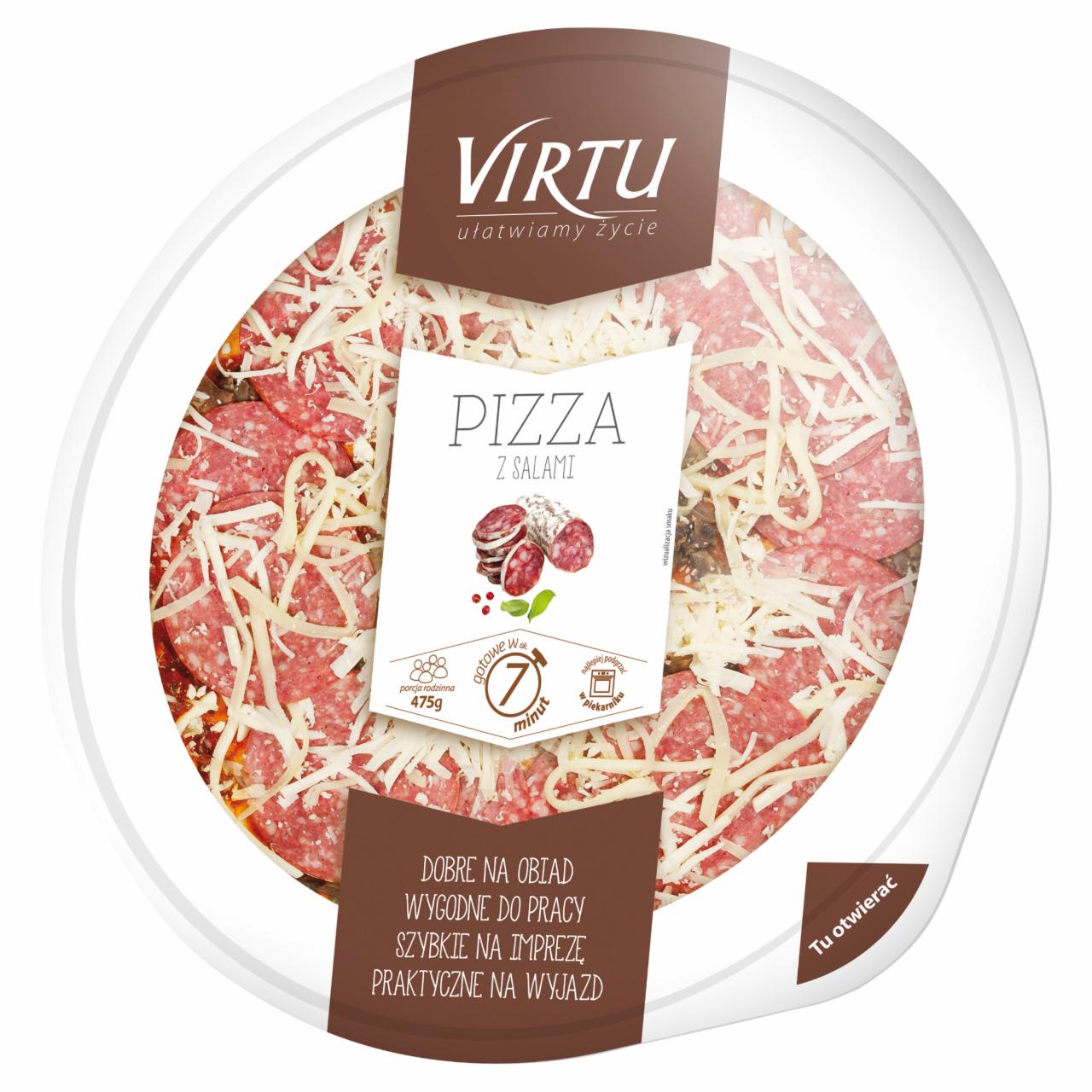 Zdjęcia - Virtu Pizza z salami 475 g
