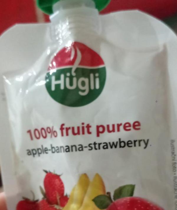 Zdjęcia - 100 % fruit puree apple banana strawberry Hügli