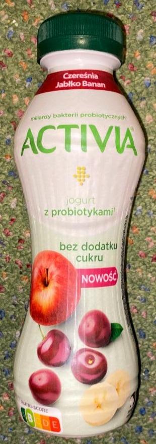 Zdjęcia - Activia Jogurt bez dodatku cukru czereśnia jabłko banan 270 g