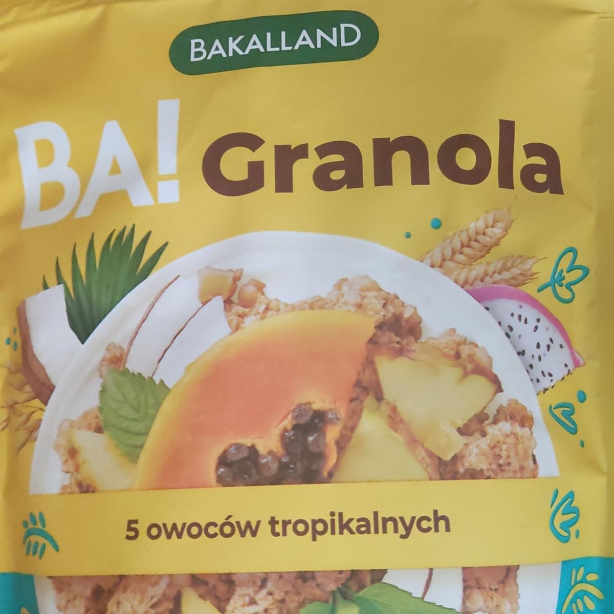 Zdjęcia - Ba! Granola 5 owoców tropikalnych Bakalland