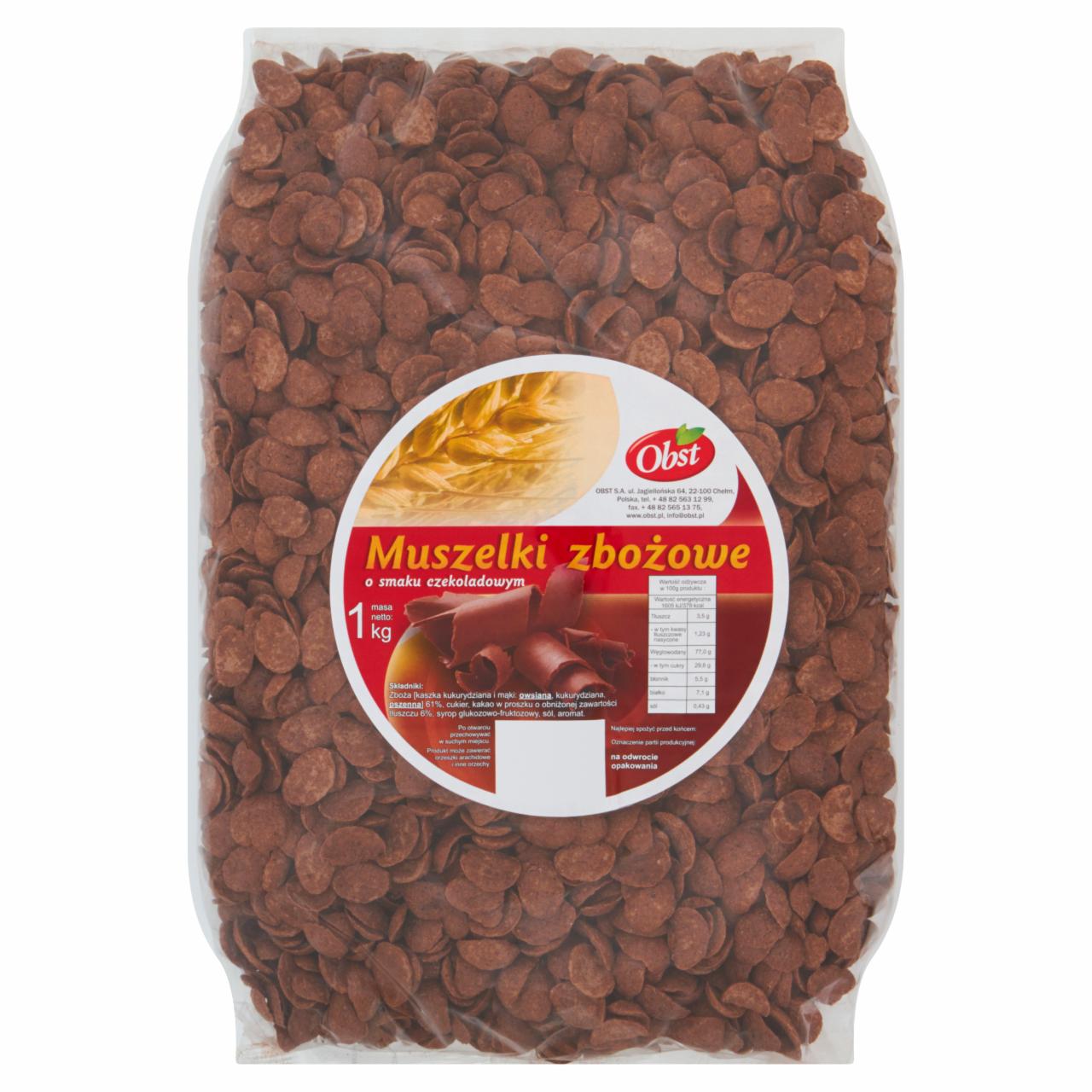 Zdjęcia - Obst Muszelki zbożowe o smaku czekoladowym 1 kg