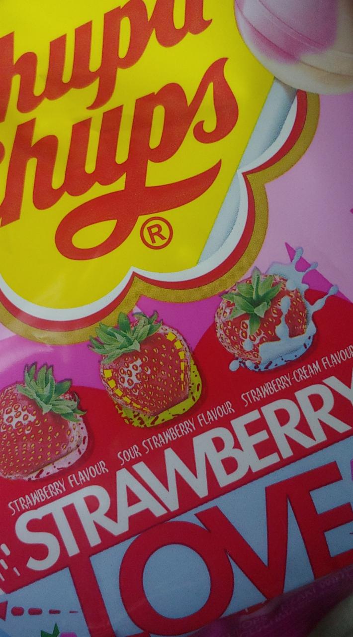 Zdjęcia - Chupa Chups Strawberry Love Lizaki wielosmakowe 120 g (10 sztuk)