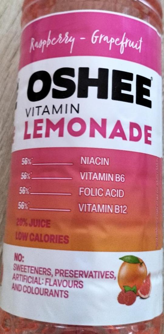 Zdjęcia - Vitamin lemonade raspberry grapefruit Oshee