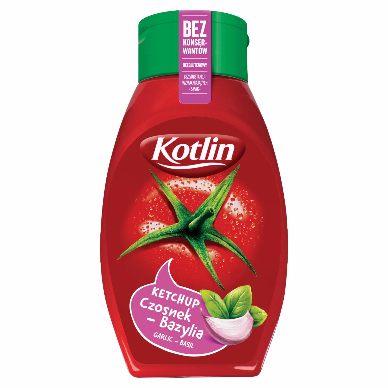 Zdjęcia - Kotlin Ketchup czosnek-bazylia 450 g