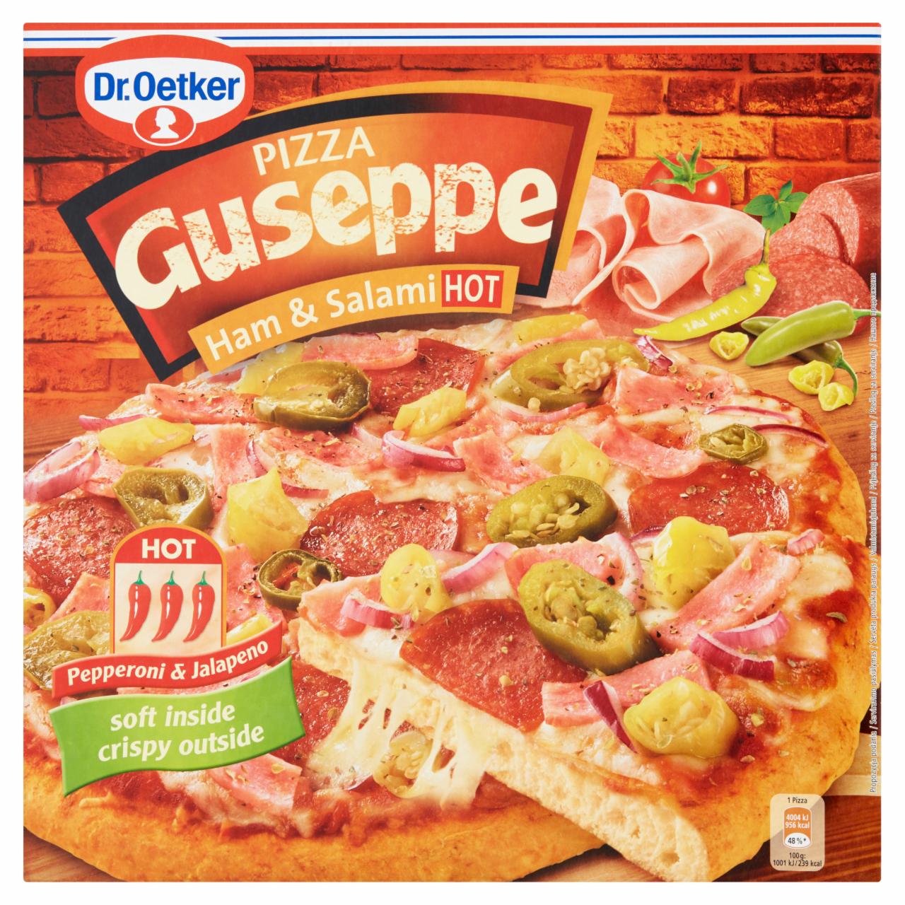 Zdjęcia - Dr. Oetker Guseppe Pizza z szynką i salami ostra 400 g