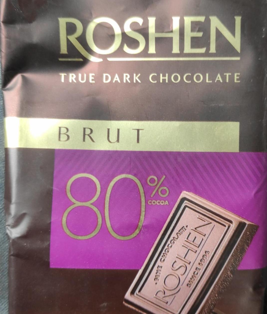 Zdjęcia - Brut chocolate 80% cocoa Roshen