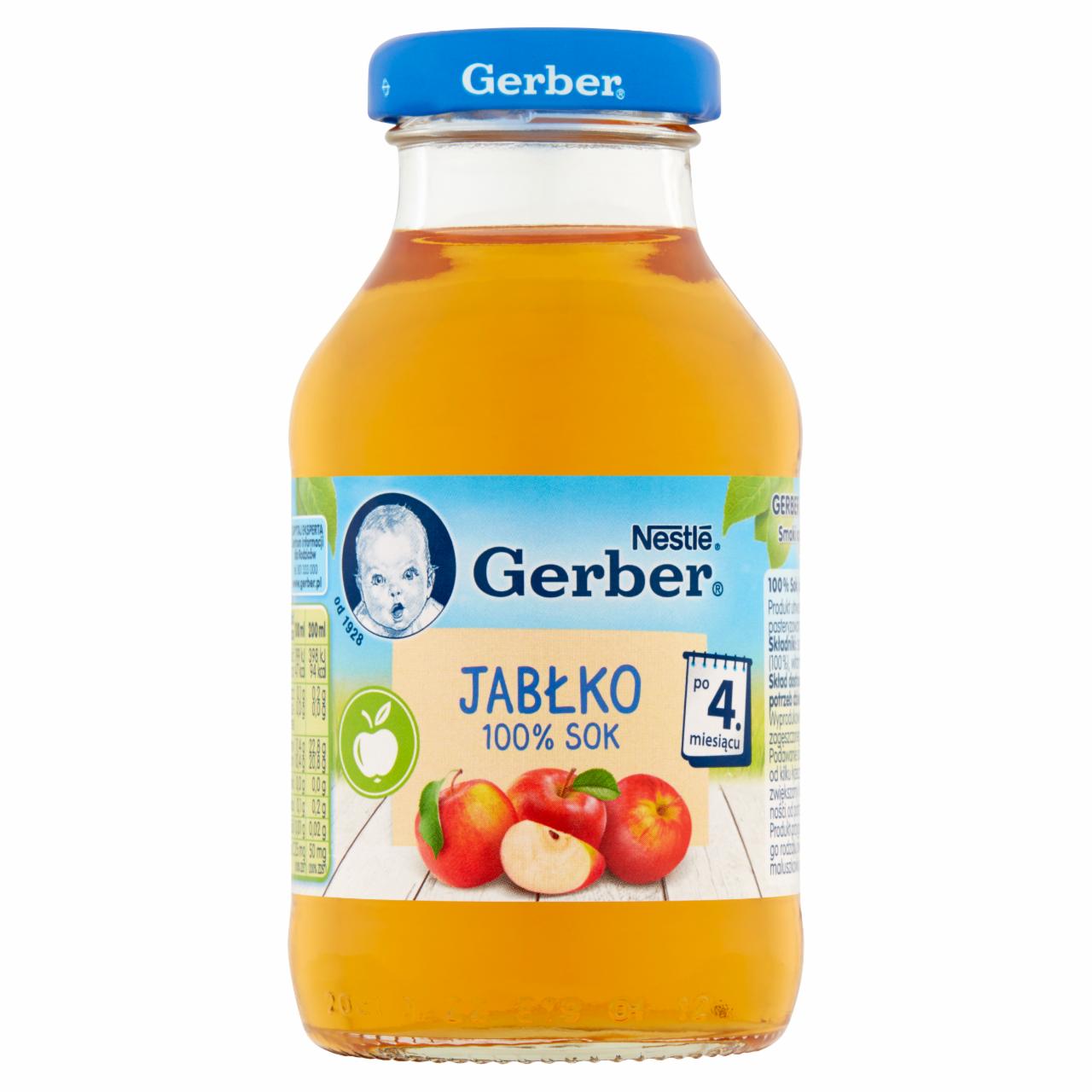 Zdjęcia - Gerber Sok 100% jabłko dla niemowląt po 4. miesiącu 200 ml