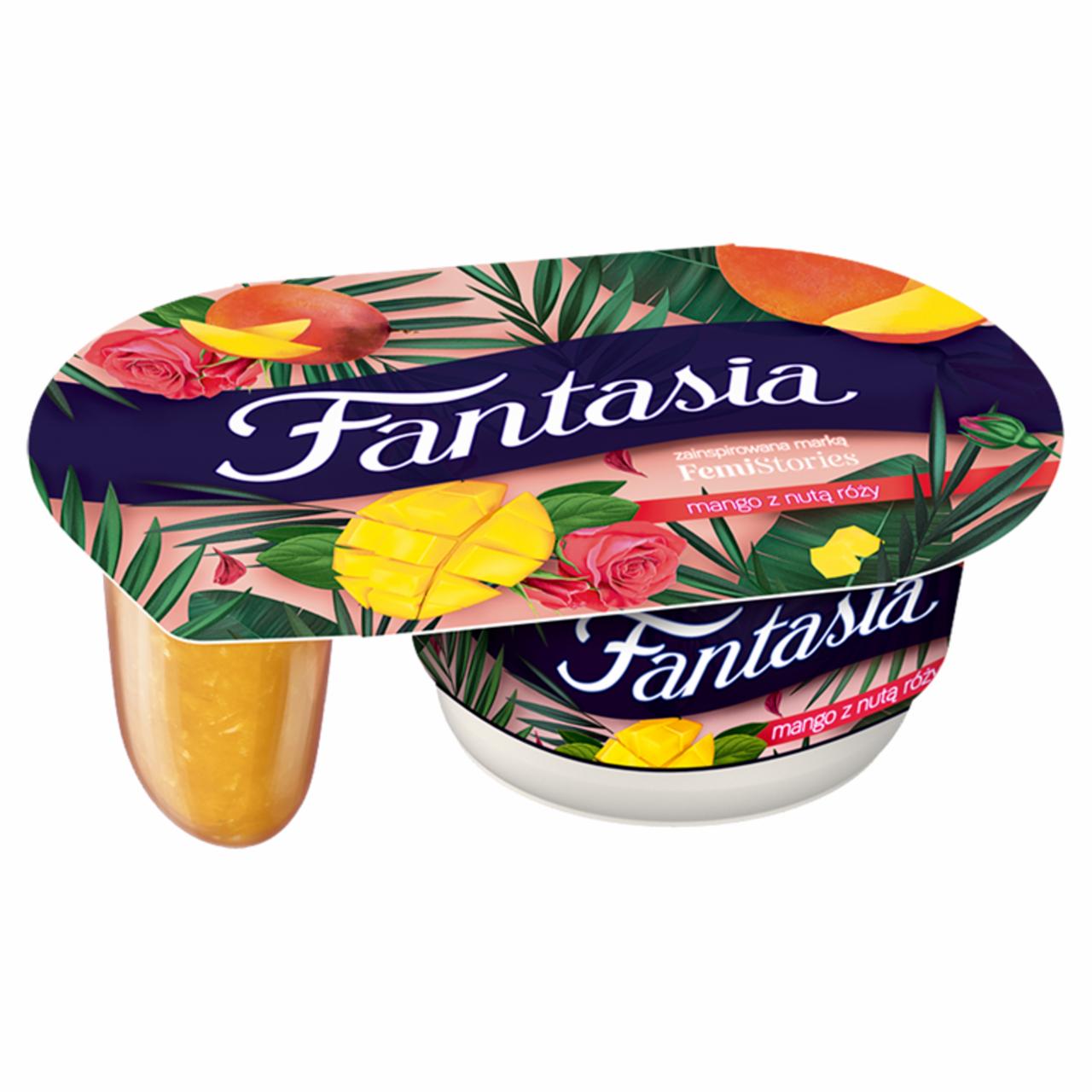 Zdjęcia - Danone Fantasia Premium Jogurt kremowy mango-róża 122 g
