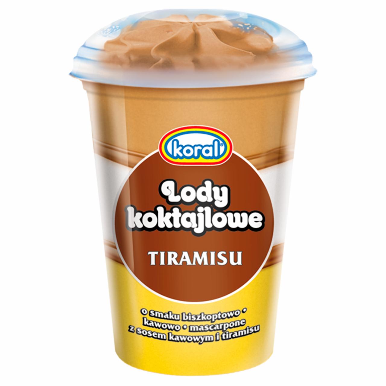 Zdjęcia - Koral Lody koktajlowe o smaku biszkoptowo-kawowo-mascarpone 1 l