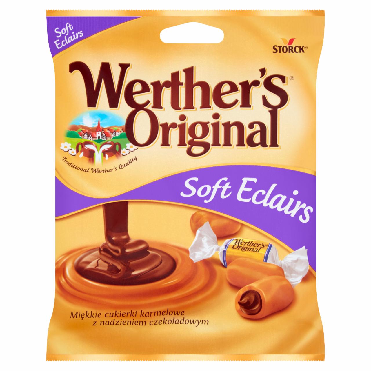 Zdjęcia - Werther's Original Soft Eclairs Miękkie cukierki karmelowe z nadzieniem czekoladowym 70 g