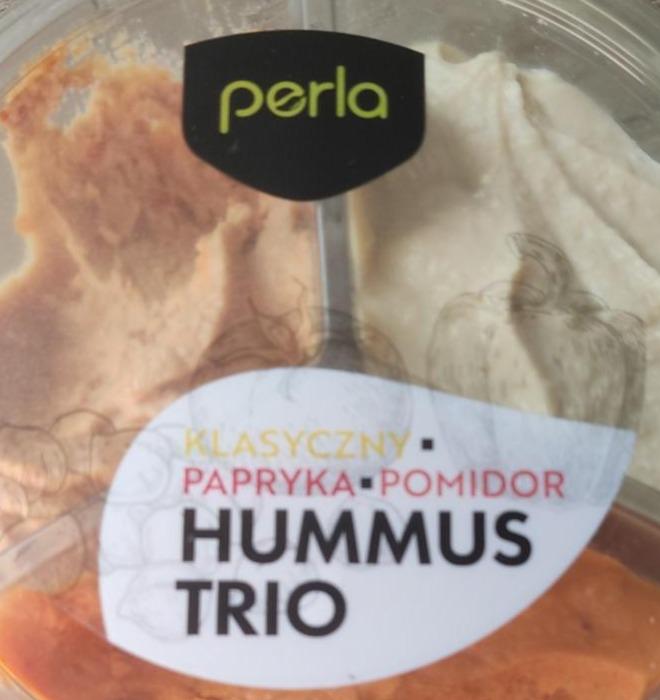 Zdjęcia - Perla hummus trio klasyczny papryka pomidor