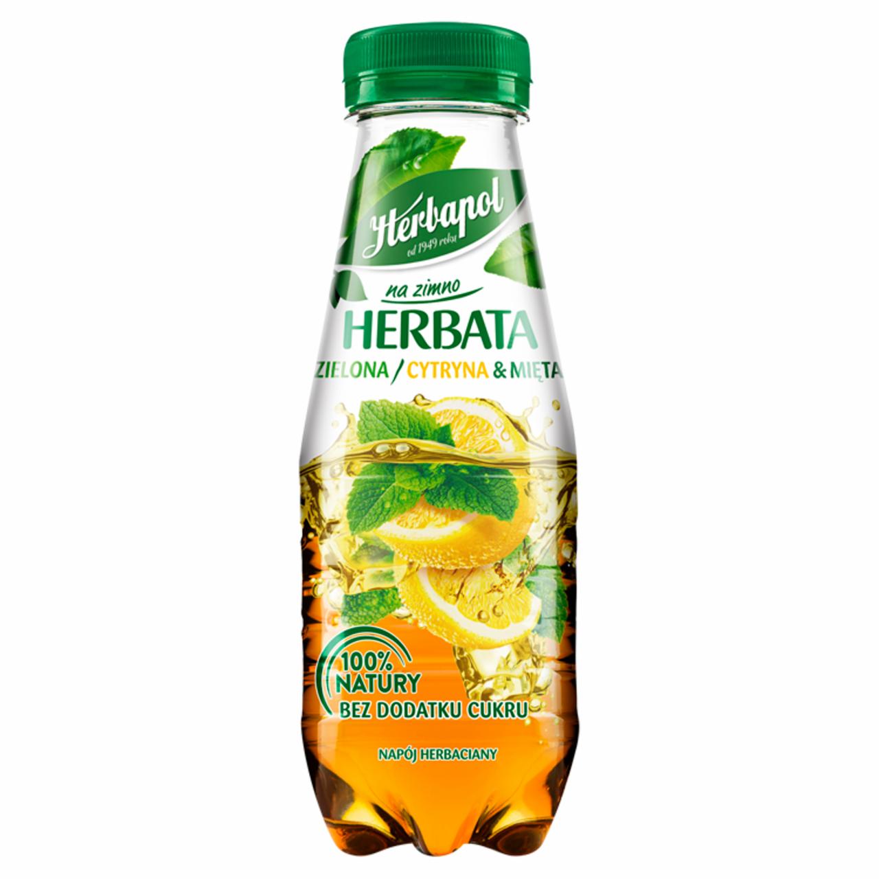 Zdjęcia - Herbapol na zimno Herbata zielona cytryna & mięta 300 ml