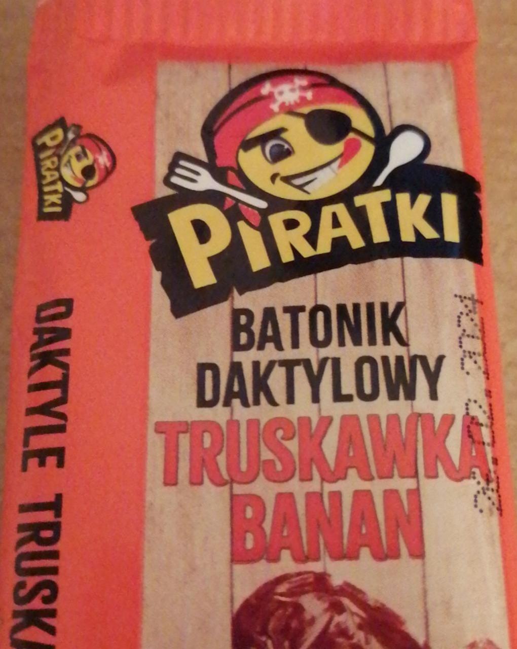 Zdjęcia - Batonik daktylowy Truskawka banan Piratki