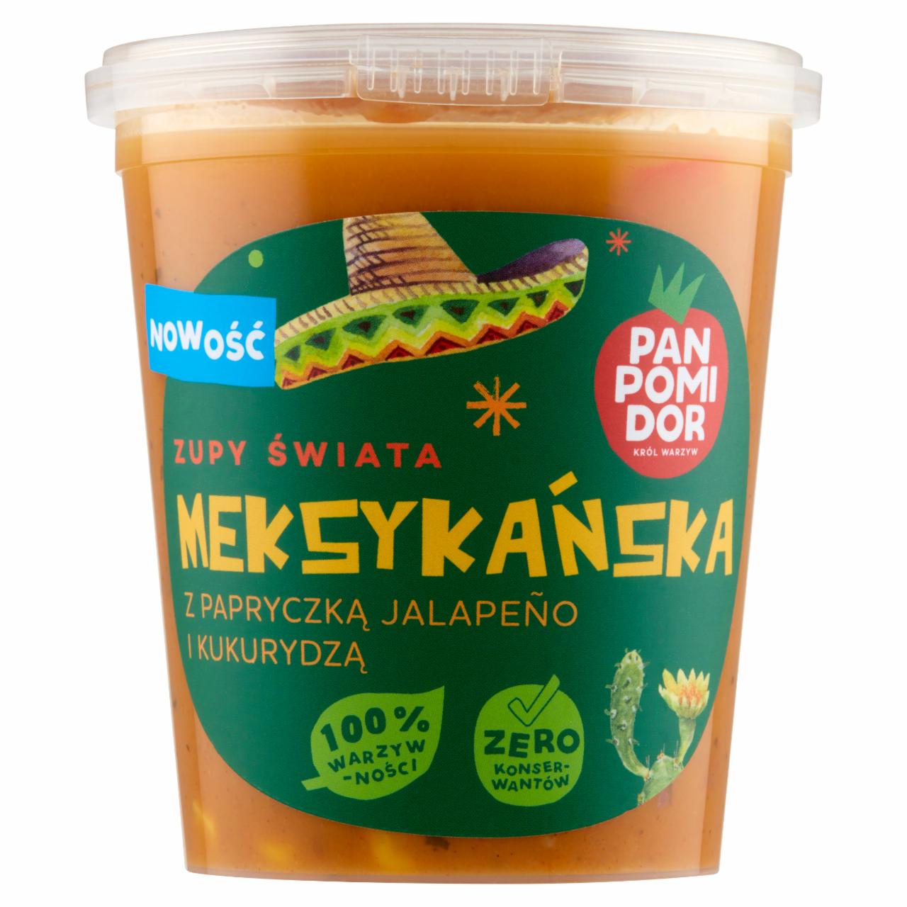 Zdjęcia - Pan Pomidor Zupy świata meksykańska z papryczką jalapeño i kukurydzą 400 g