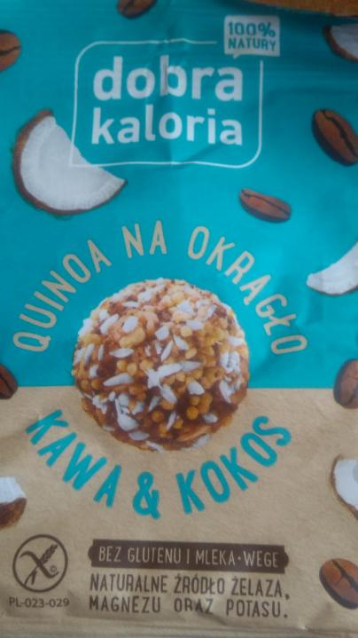 Zdjęcia - Dobra Kaloria Quinoa na okrągło kokos & kawa 24 g