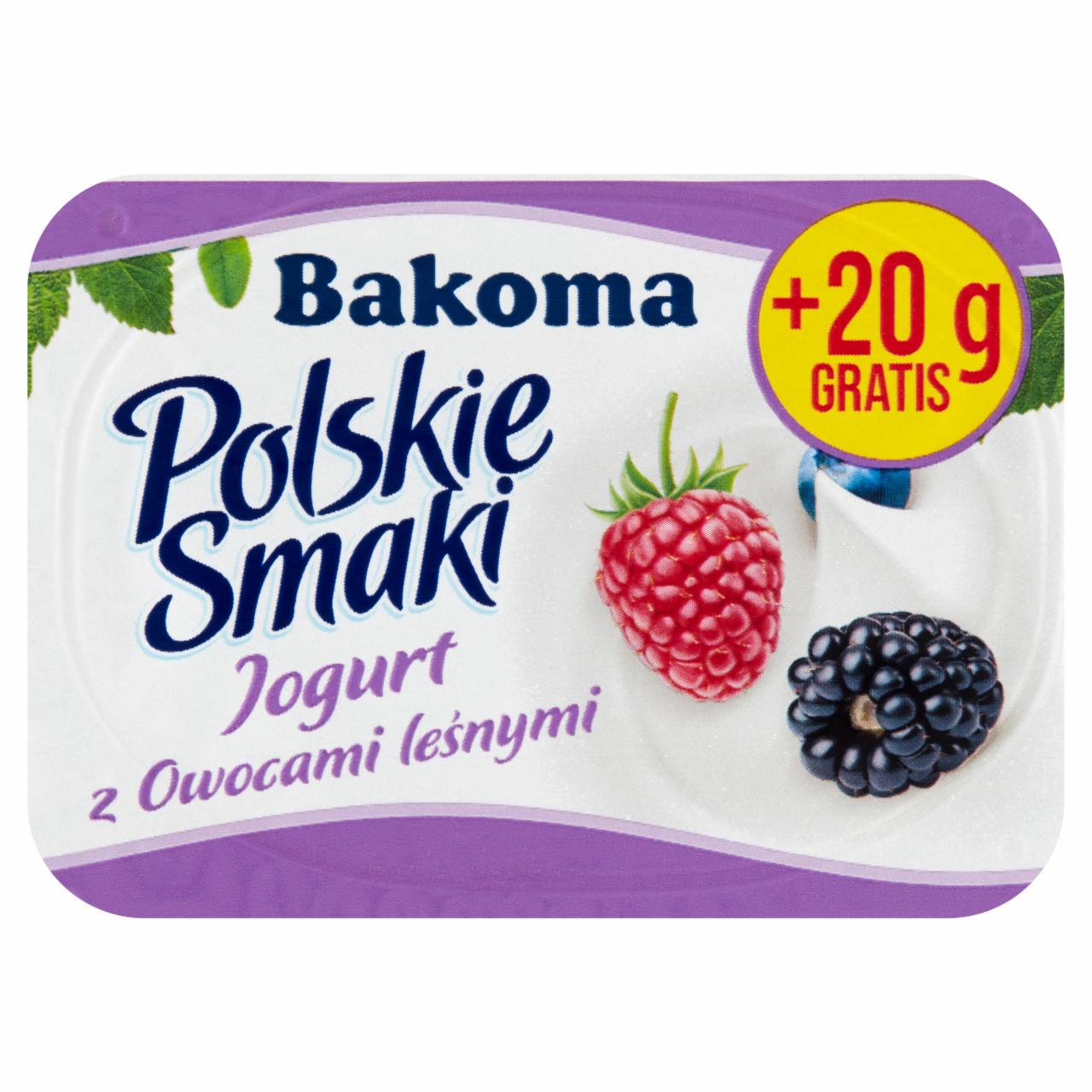 Zdjęcia - Polskie Smaki Jogurt z owocami leśnymi Bakoma