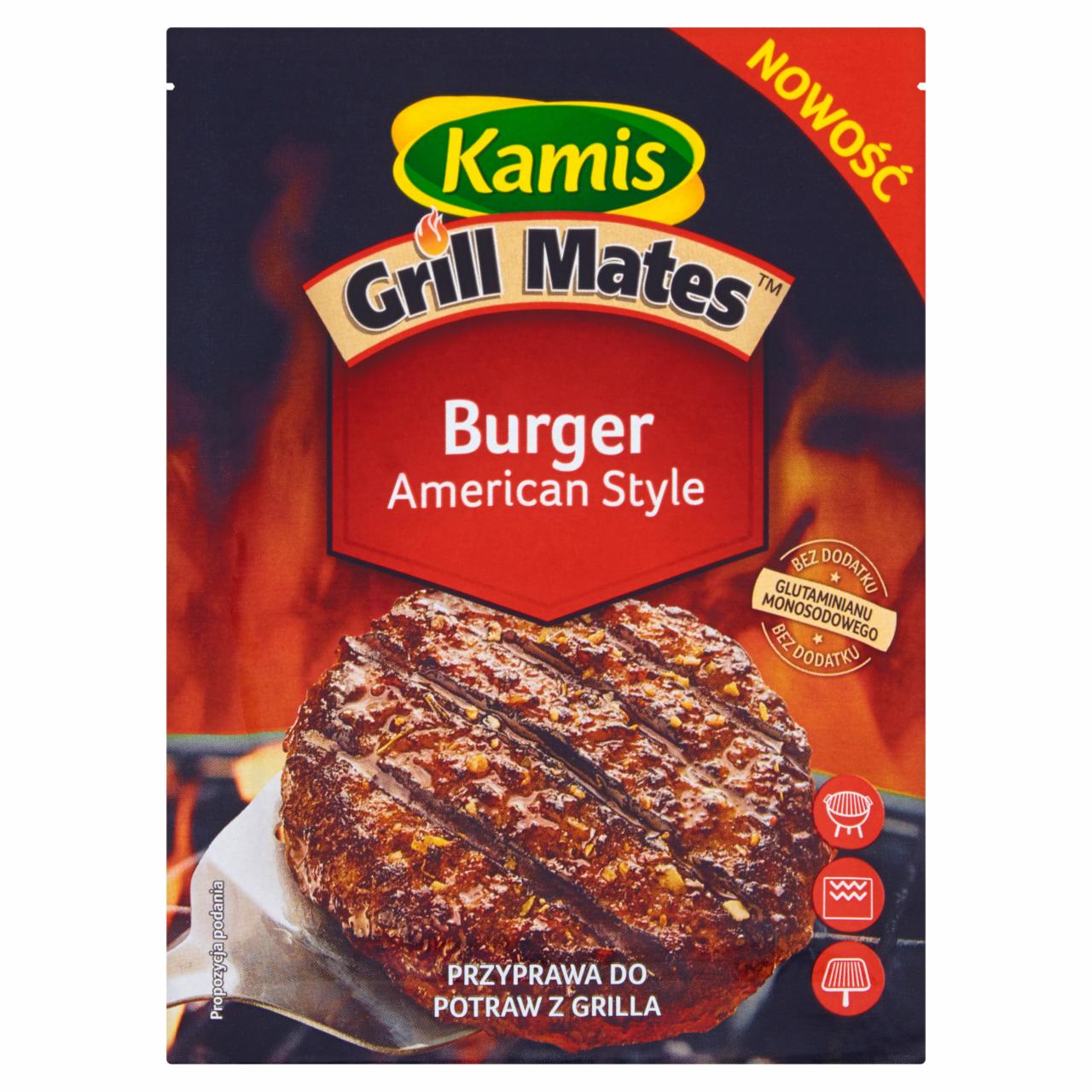 Zdjęcia - Kamis Grill Mates Burger American Style Przyprawa do potraw z grilla 20 g