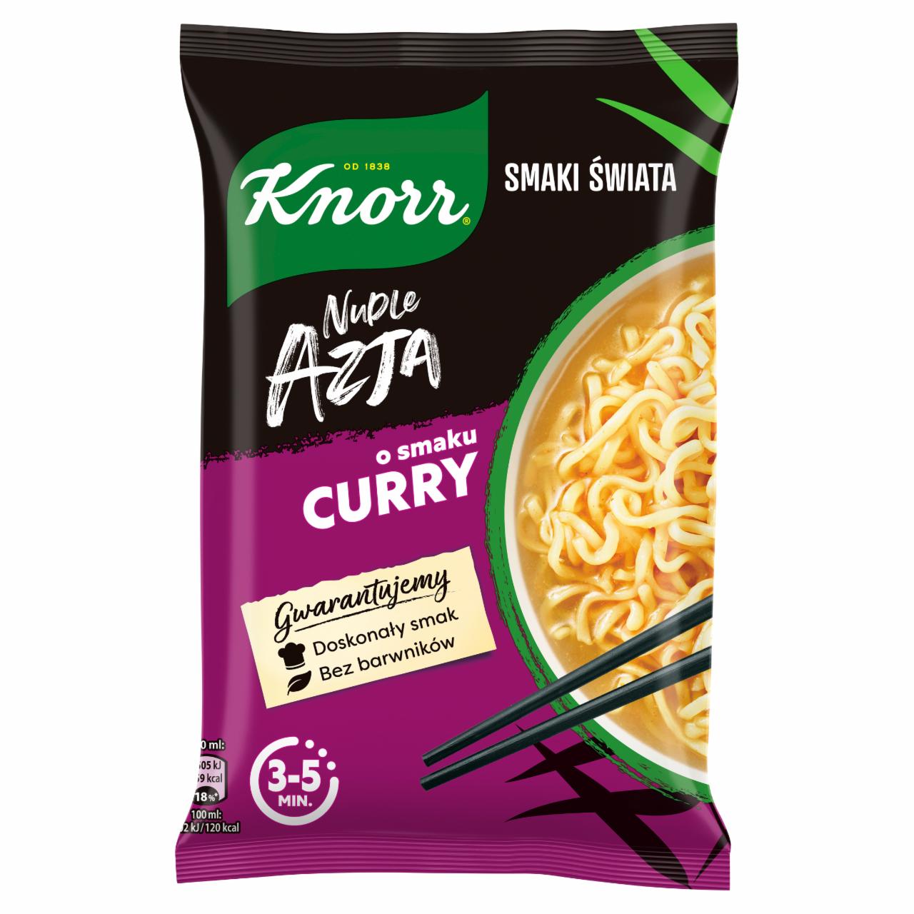 Zdjęcia - Knorr Nudle Azja Zupa-danie o smaku curry 70 g