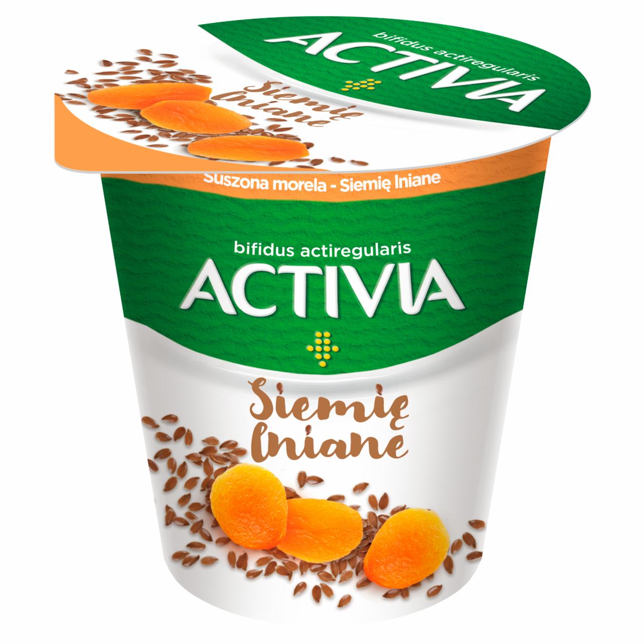 Zdjęcia - Danone Activia Jogurt suszona morela siemię lniane 140 g