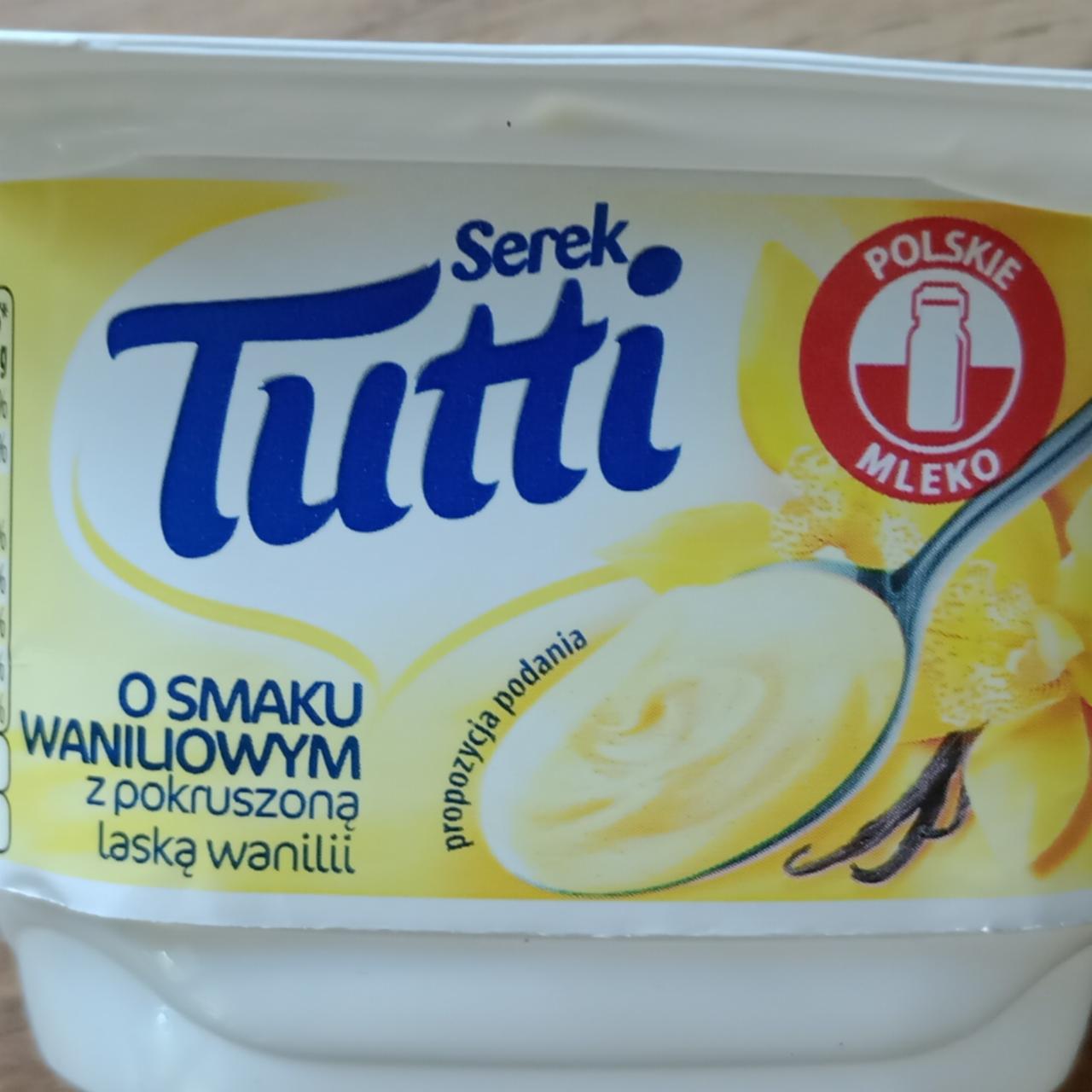 Zdjęcia - Serek o smaku waniliowym z pokruszoną laską wanilii Tutti