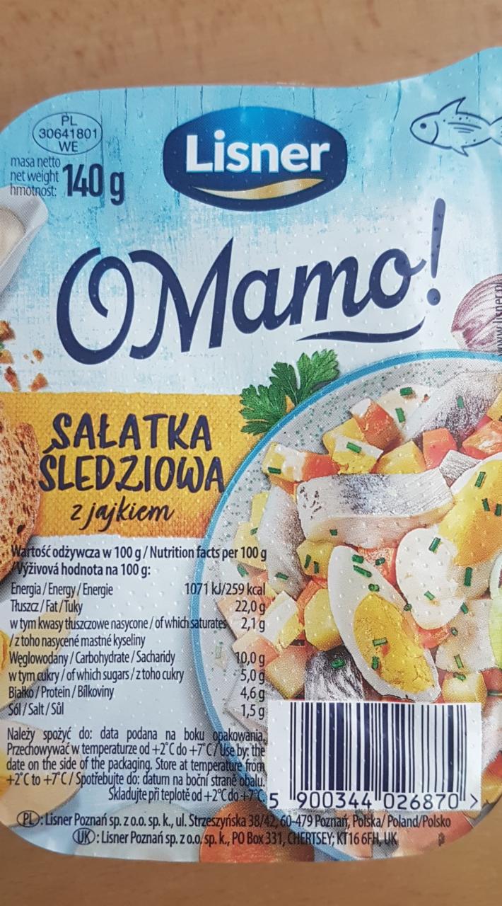 Zdjęcia - O Mamo! Sałatka śledziowa z jajkiem Lisner