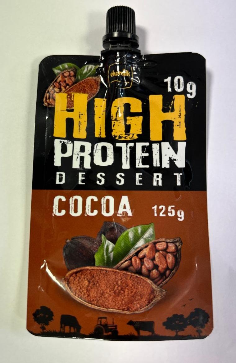 Zdjęcia - High protein dessert cocoa ekomilk