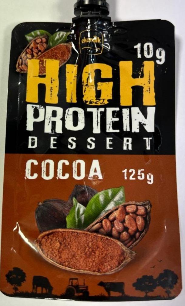 Zdjęcia - High protein dessert cocoa ekomilk