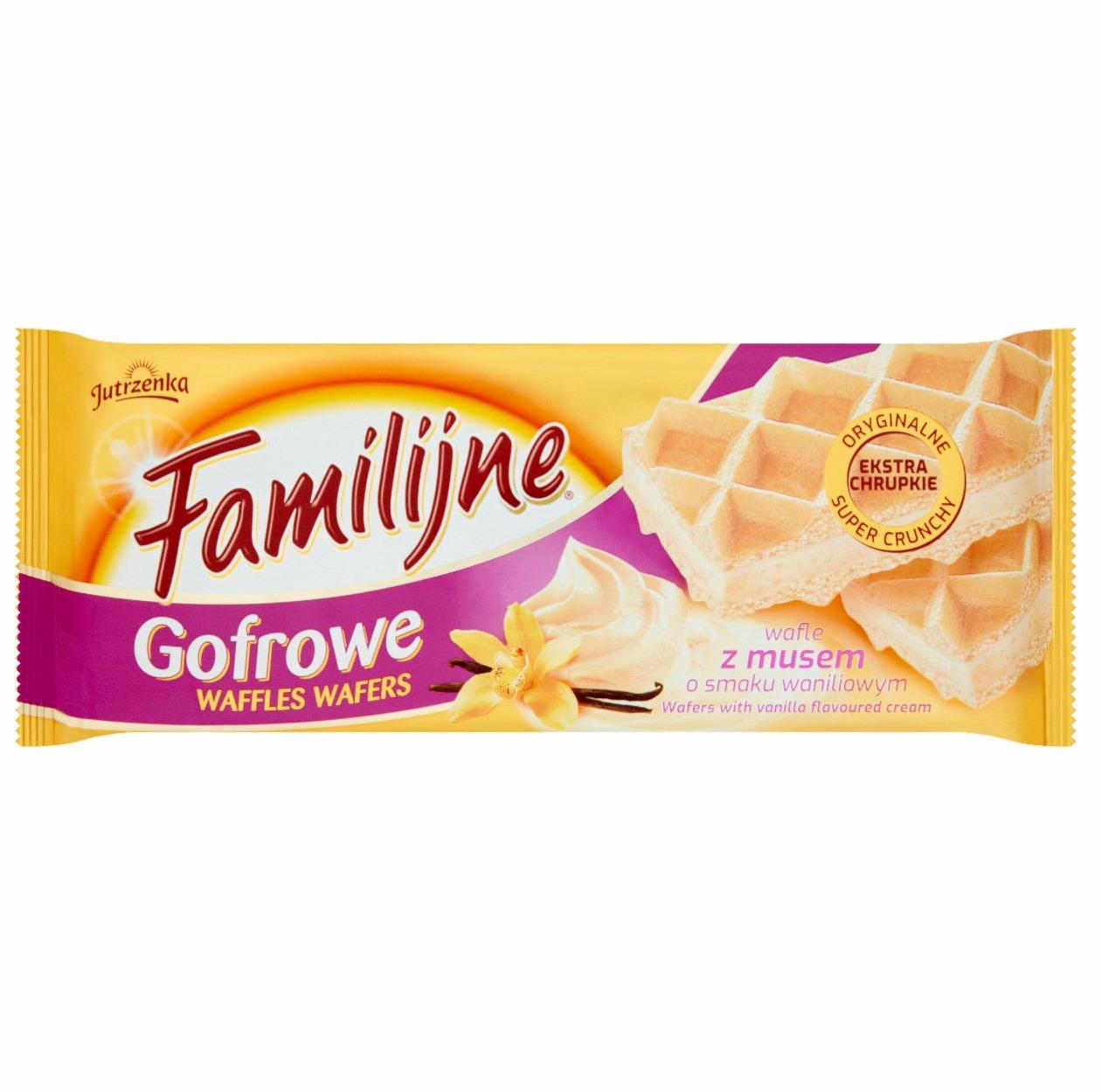 Zdjęcia - Familijne Gofrowe wafle z musem o smaku waniliowym 130 g