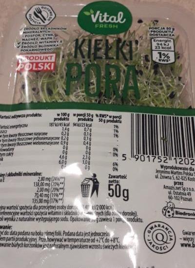 Zdjęcia - kiełki pora Vital Fresh