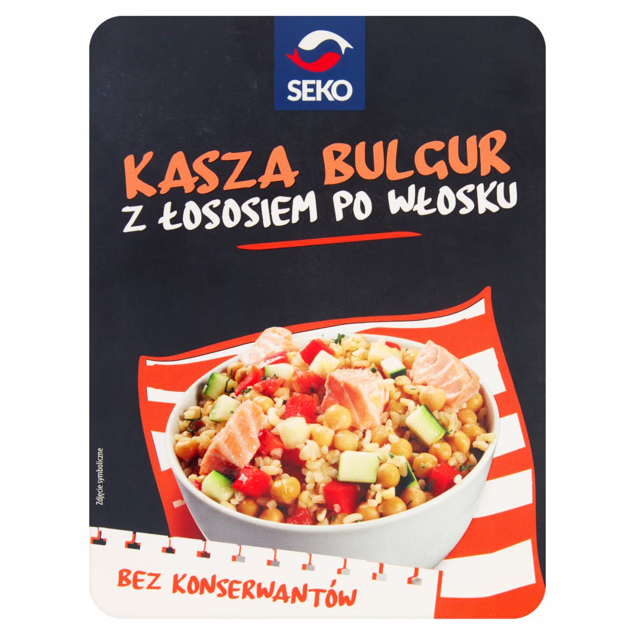 Zdjęcia - Seko Kasza bulgur z łososiem po włosku 220 g