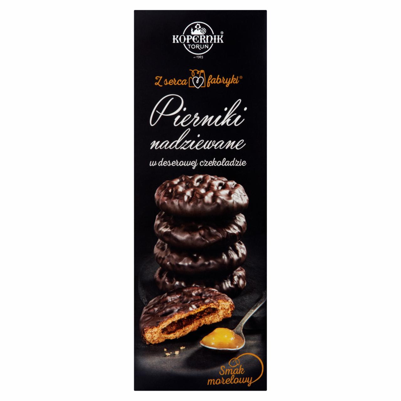 Zdjęcia - Kopernik Z serca fabryki Pierniki nadziewane w deserowej czekoladzie smak morelowy 145 g