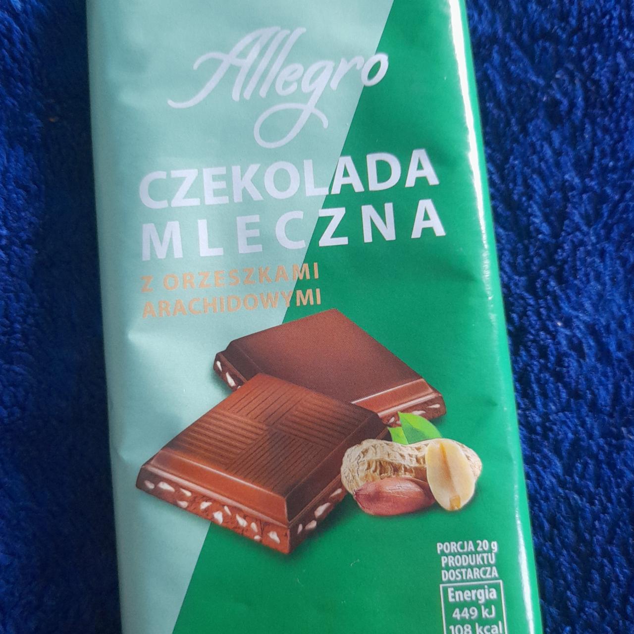 Zdjęcia - Czekolada mleczna z orzechami arachidowymi Allegro