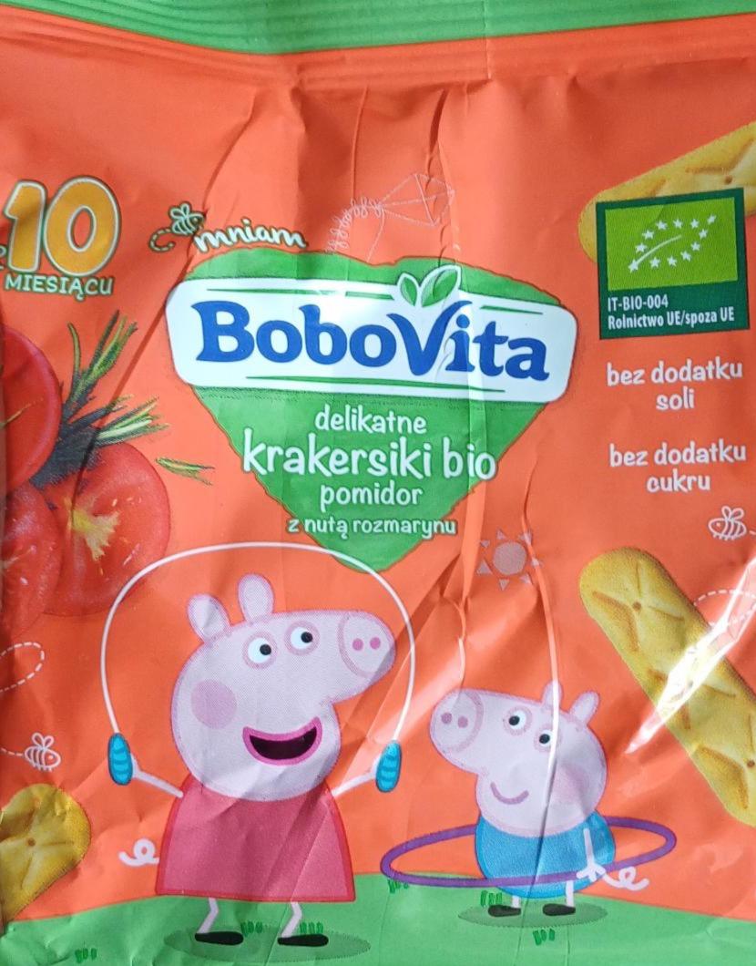 Zdjęcia - Delikatne krakersiki bio pomidor z nutą rozmarynu BoboVita