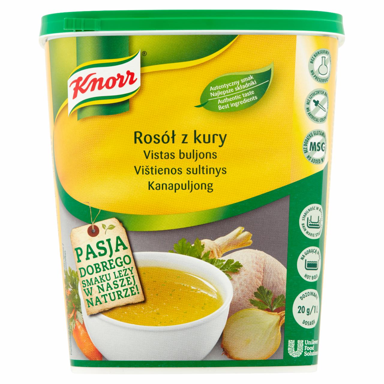 Zdjęcia - Knorr Rosół z kury 0,9 kg