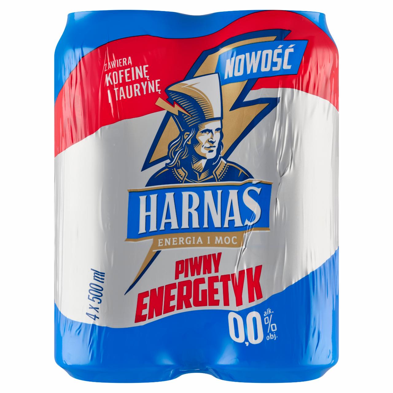 Zdjęcia - Harnaś Bezalkoholowy energetyzujący napój piwny 4 x 500 ml