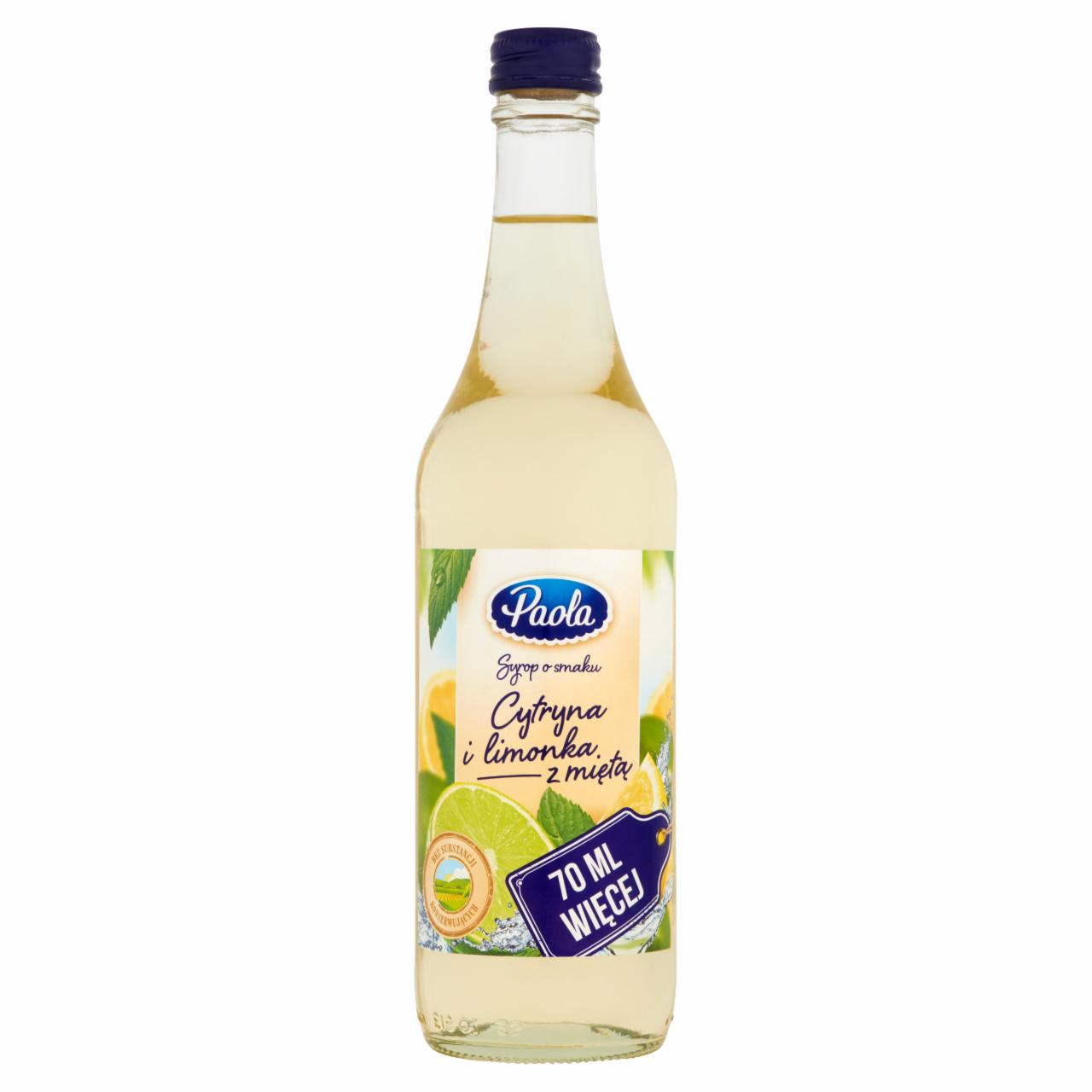 Zdjęcia - Paola Syrop o smaku cytryna i limonka z miętą 500 ml