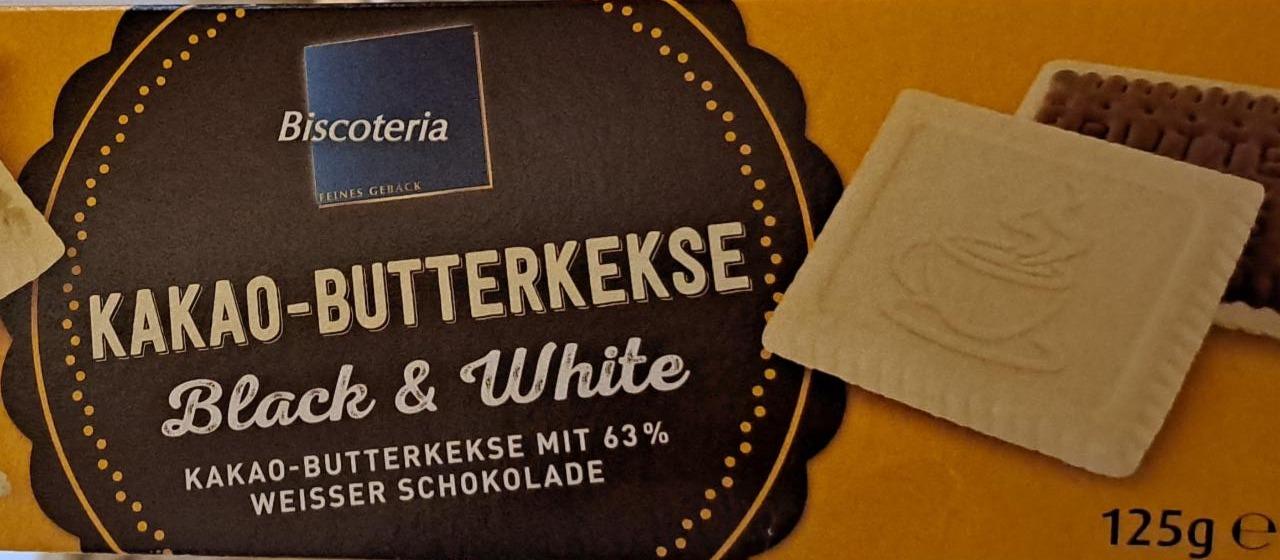 Zdjęcia - Kakao-butterkekse black & white Biscoteria