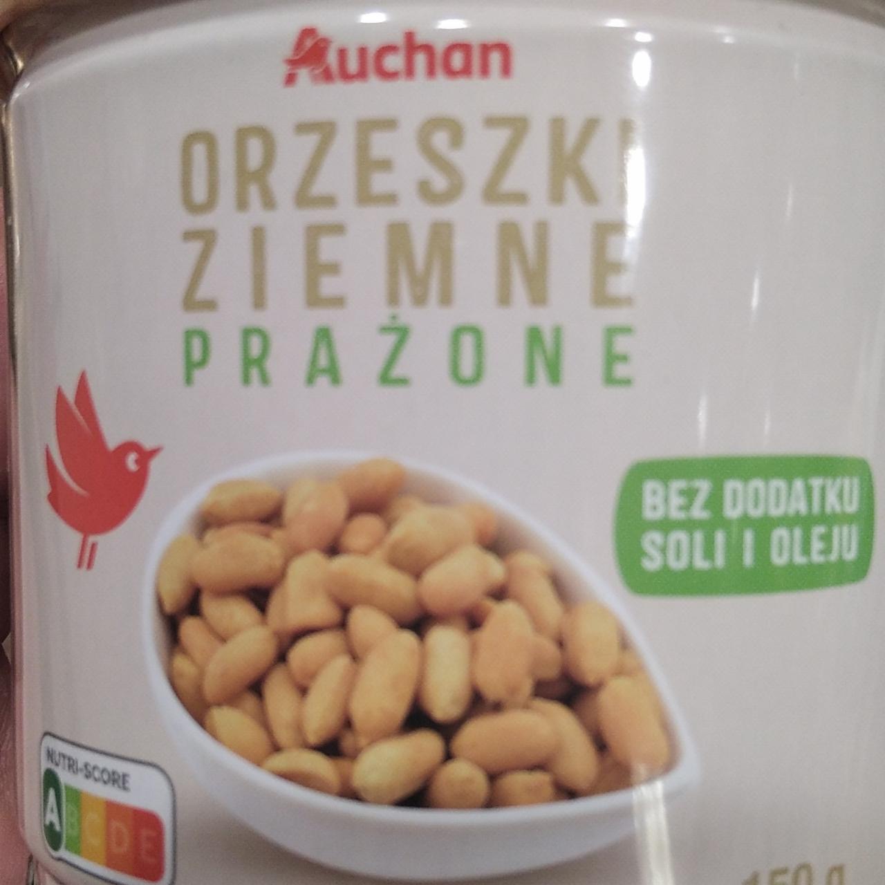 Zdjęcia - Auchan orzeszki ziemne porażone bez soli i oleju